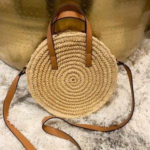 H&M straw crossbody.